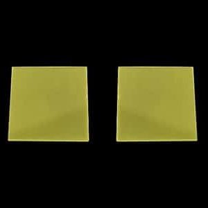 10 mm x 10 mm x 0.5 mm YAG(Ce) Scintillation Crystal, Double Sides Polished