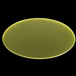 Diameter 50.8 mm x 0.5 mm YAG(Ce) Scintillation Crystal, Double Sides Polished